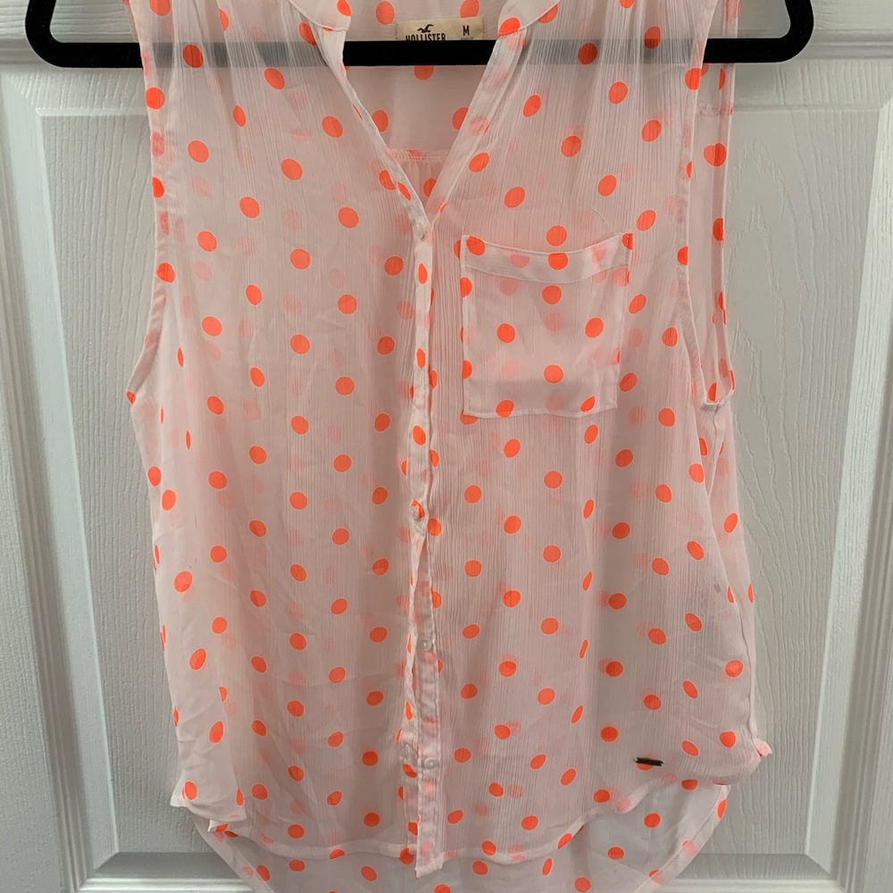 Polka Dot Neon Top